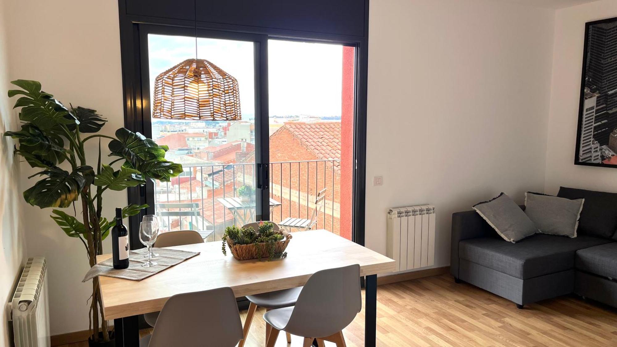 Apartamento Con Terraza By Prestigi Terrassa Kültér fotó