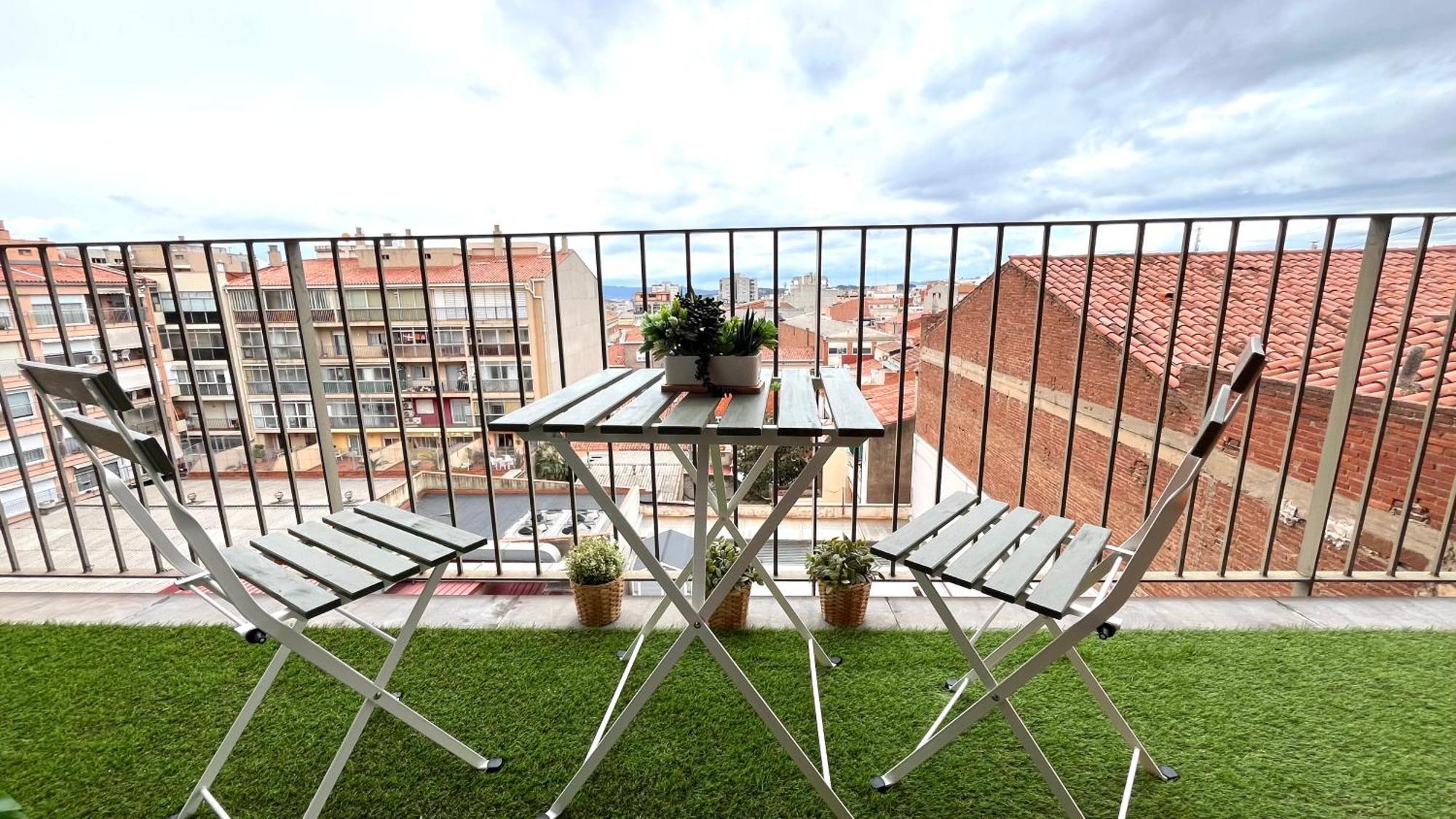 Apartamento Con Terraza By Prestigi Terrassa Kültér fotó